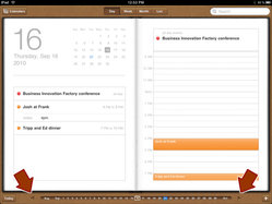 iPad Calendar app