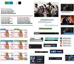 An early element collage for Entertainment Weekly