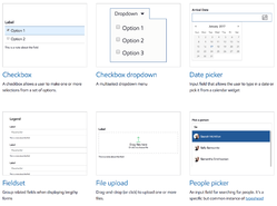 Form component gallery excerpt