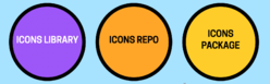 Illustration of icon assets
