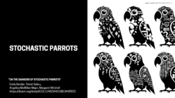 An illustration of stochastic parrots