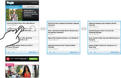 Carousel treatment on m.people.com homepage