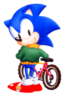 Sonic and bike