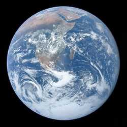 Earth: The "blue marble" photograph
