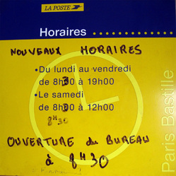 La Poste - Updated hours