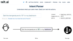 Wit.ai screenshot